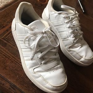 Women’s White Adidas Hoops 2.0